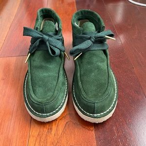 Like New Free People Ashton Mocassin Ankle Boot in Emerald